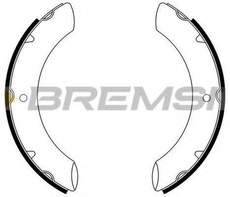 BREMSI GF0967 Комплект гальмівних колодок