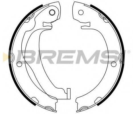 BREMSI GF0977 Комплект гальмівних колодок, стоянкова гальмівна система