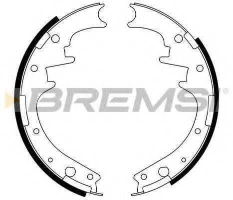 BREMSI GF4581 Комплект гальмівних колодок