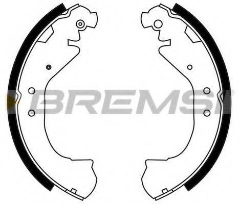 BREMSI GF4675 Комплект гальмівних колодок