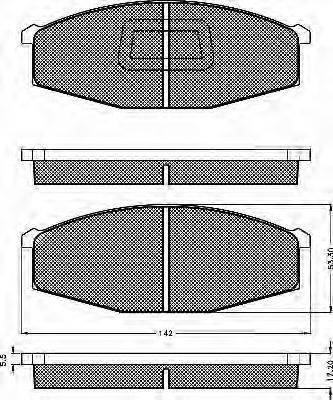 BSF 10262 Комплект гальмівних колодок, дискове гальмо