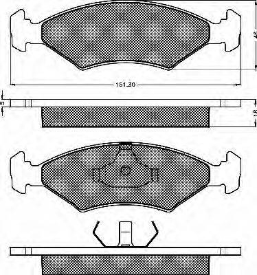 BSF 10274 Комплект гальмівних колодок, дискове гальмо