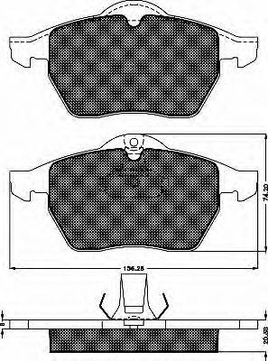 BSF 10339 Комплект гальмівних колодок, дискове гальмо