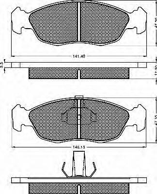 BSF 10378 Комплект гальмівних колодок, дискове гальмо