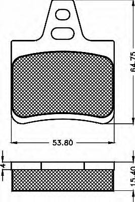 BSF 10451 Комплект гальмівних колодок, дискове гальмо
