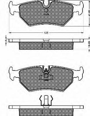 BSF 10484 Комплект гальмівних колодок, дискове гальмо