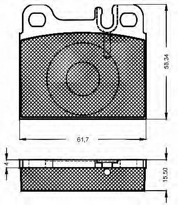 BSF 10487 Комплект гальмівних колодок, дискове гальмо