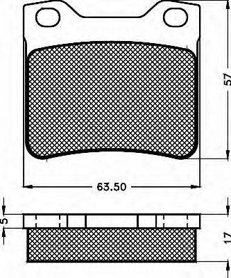 BSF 10494 Комплект гальмівних колодок, дискове гальмо
