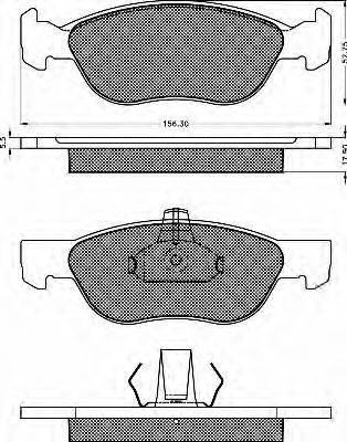 BSF 10597 Комплект гальмівних колодок, дискове гальмо