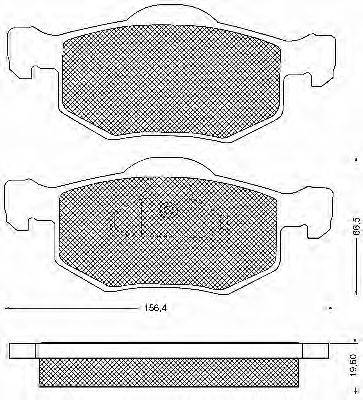 BSF 10702 Комплект гальмівних колодок, дискове гальмо