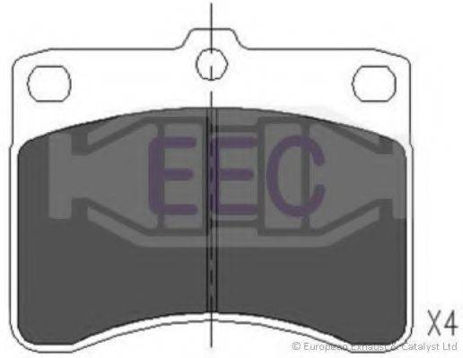 EEC BRP0586 Комплект гальмівних колодок, дискове гальмо