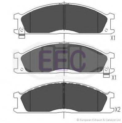 EEC BRP0605 Комплект гальмівних колодок, дискове гальмо