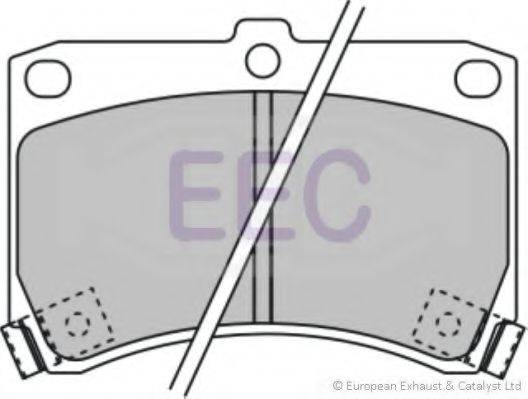 EEC BRP1073 Комплект гальмівних колодок, дискове гальмо