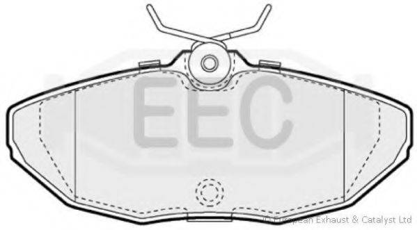 EEC BRP1127 Комплект гальмівних колодок, дискове гальмо