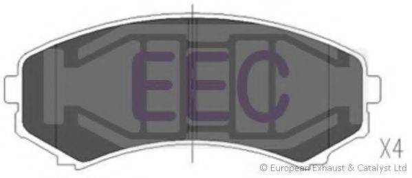 EEC BRP1268 Комплект гальмівних колодок, дискове гальмо