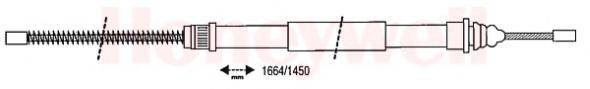 BENDIX 431039B Трос, стоянкова гальмівна система