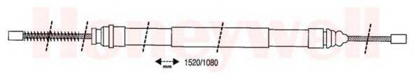 BENDIX 432158B Трос, стоянкова гальмівна система