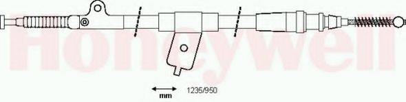 BENDIX 434366B Трос, стоянкова гальмівна система