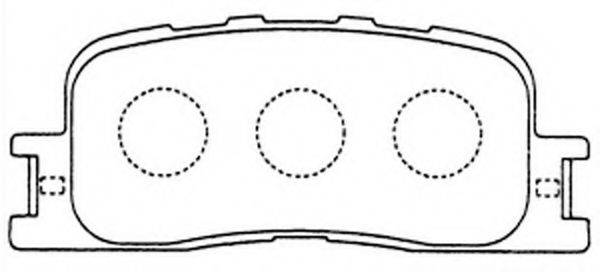 FIT FP0885 Комплект гальмівних колодок, дискове гальмо