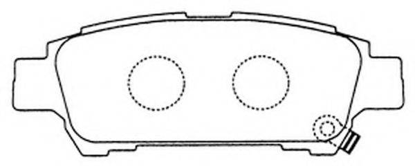 FIT FP0995 Комплект гальмівних колодок, дискове гальмо