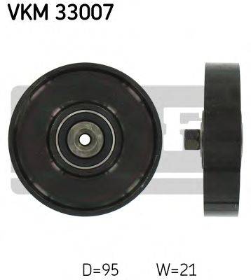 SKF VKM33007 Паразитний / провідний ролик, полікліновий ремінь