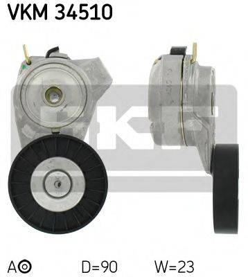 SKF VKM34510 Натяжний ролик, полікліновий ремінь