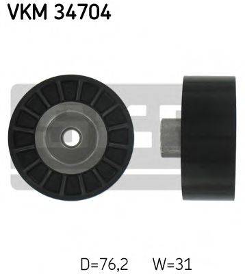 SKF VKM34704 Паразитний / провідний ролик, полікліновий ремінь