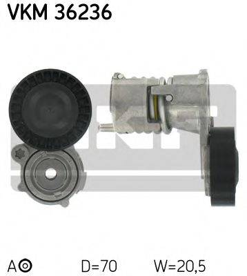 SKF VKM36236 Натяжний ролик, полікліновий ремінь
