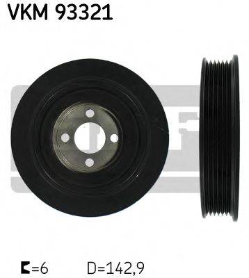 SKF VKM93321 Ремінний шків, колінчастий вал