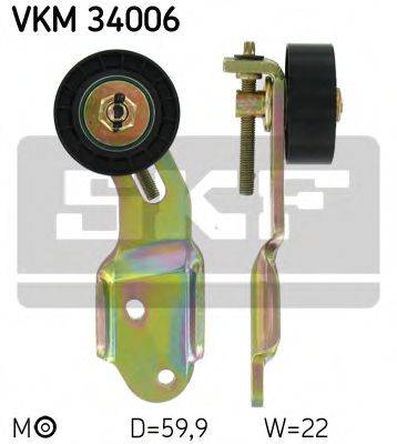 SKF VKM34006 Натяжний ролик, полікліновий ремінь