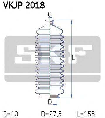 SKF VKJP2018 Комплект пильника, рульове керування