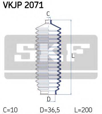 SKF VKJP2071 Комплект пильника, рульове керування