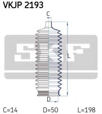 SKF VKJP2193 Комплект пильника, рульове керування