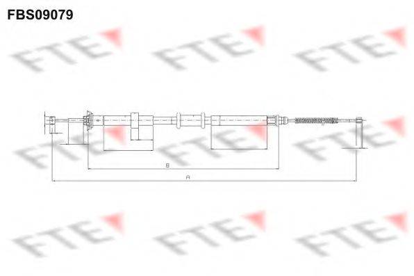 FTE FBS09079 Трос, стоянкова гальмівна система
