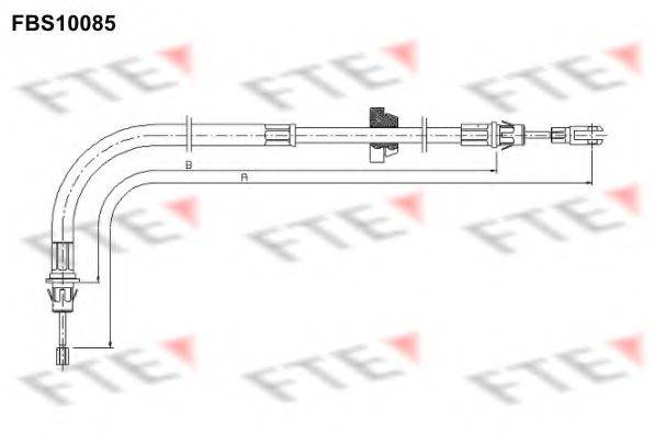 FTE FBS10085 Трос, стоянкова гальмівна система