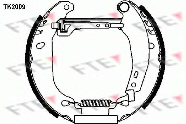 FTE TK2009 Комплект гальмівних колодок