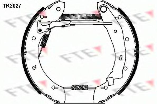 FTE TK2027 Комплект гальмівних колодок