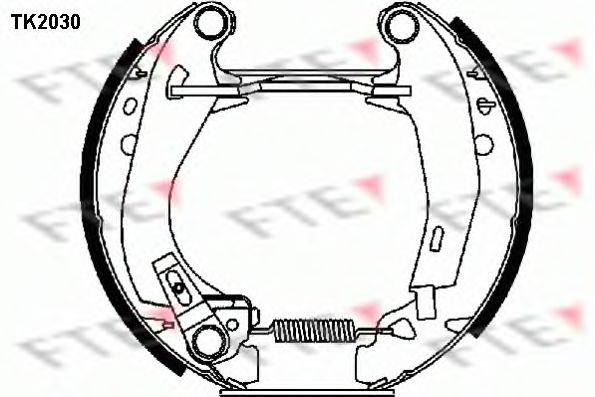 FTE TK2030 Комплект гальмівних колодок
