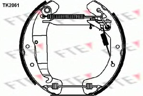 FTE TK2061 Комплект гальмівних колодок