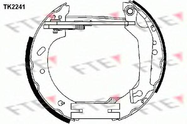 FTE TK2241 Комплект гальмівних колодок