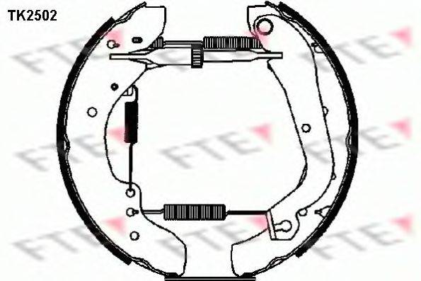 FTE TK2502 Комплект гальмівних колодок
