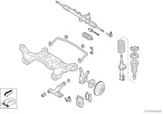 HERTH+BUSS JAKOPARTS N00976VA Рульове управління; Підвіска колеса
