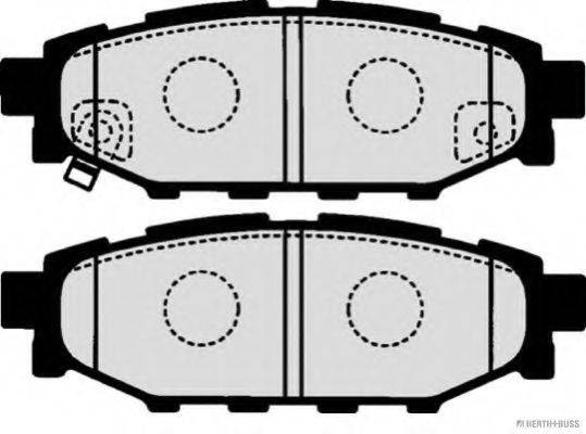 HERTH+BUSS JAKOPARTS J3617003 Комплект гальмівних колодок, дискове гальмо