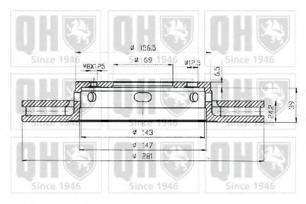 QUINTON HAZELL BDC4572 гальмівний диск