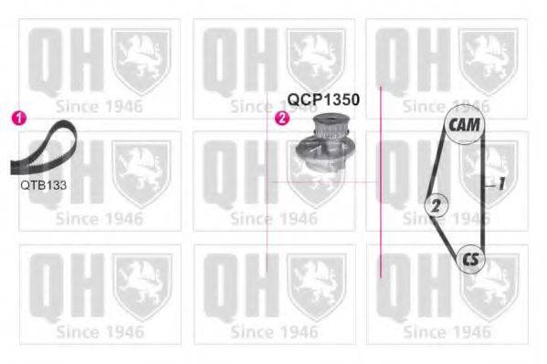 QUINTON HAZELL QBPK9009 Водяний насос + комплект зубчастого ременя