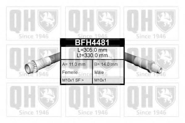 QUINTON HAZELL BFH4481 Гальмівний шланг