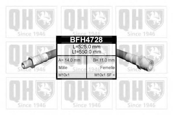 QUINTON HAZELL BFH4728 Гальмівний шланг