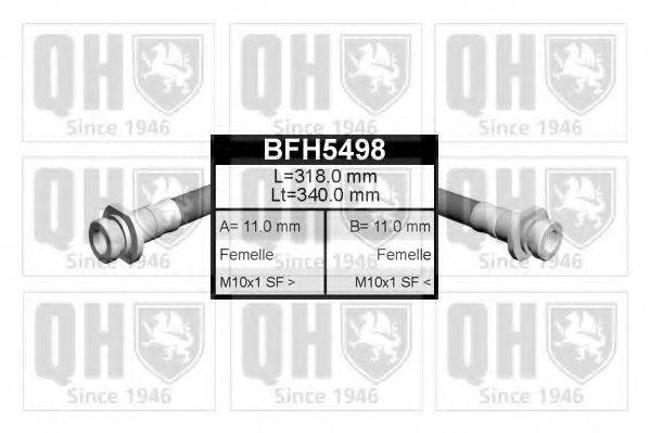 QUINTON HAZELL BFH5498 Гальмівний шланг