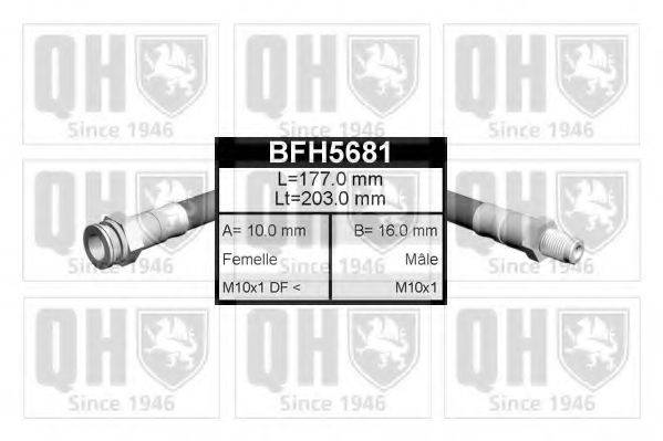 QUINTON HAZELL BFH5681 Гальмівний шланг