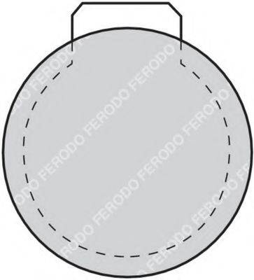 FERODO FDB100 Комплект гальмівних колодок, дискове гальмо